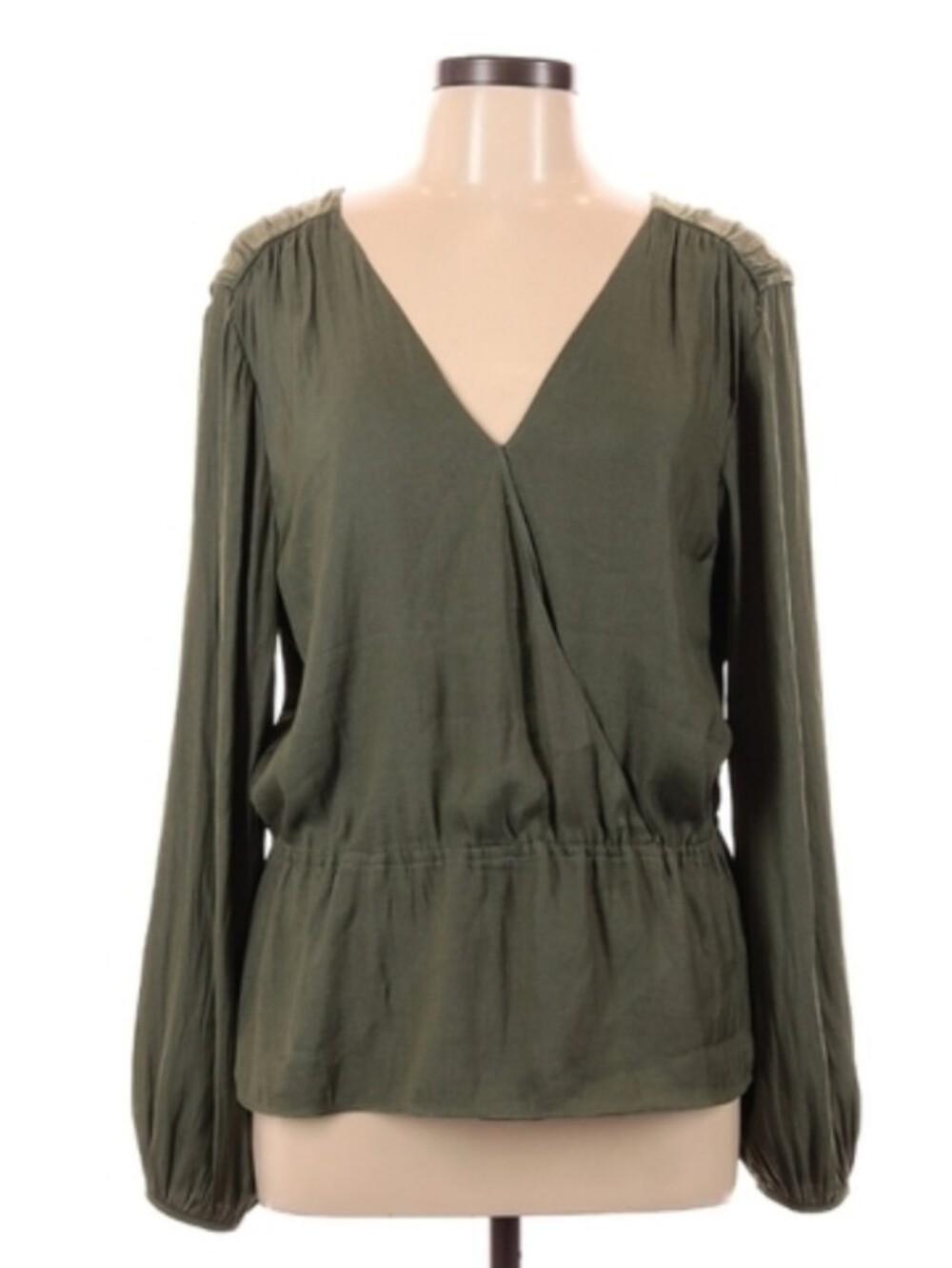 BANANA REPUBLIC Long Sleeve Slouchy Peplum Blouse NWT - Picture 8 of 8